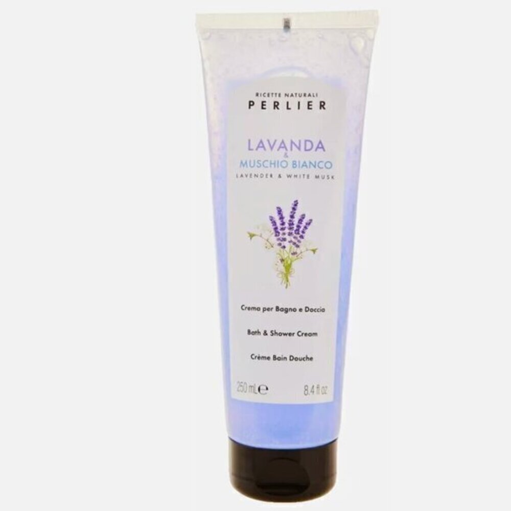 Perlier LAVENDER &. WHITE MUSK Bath and Shower Cream 8.4 oz SEALED - Picture 3 of 3